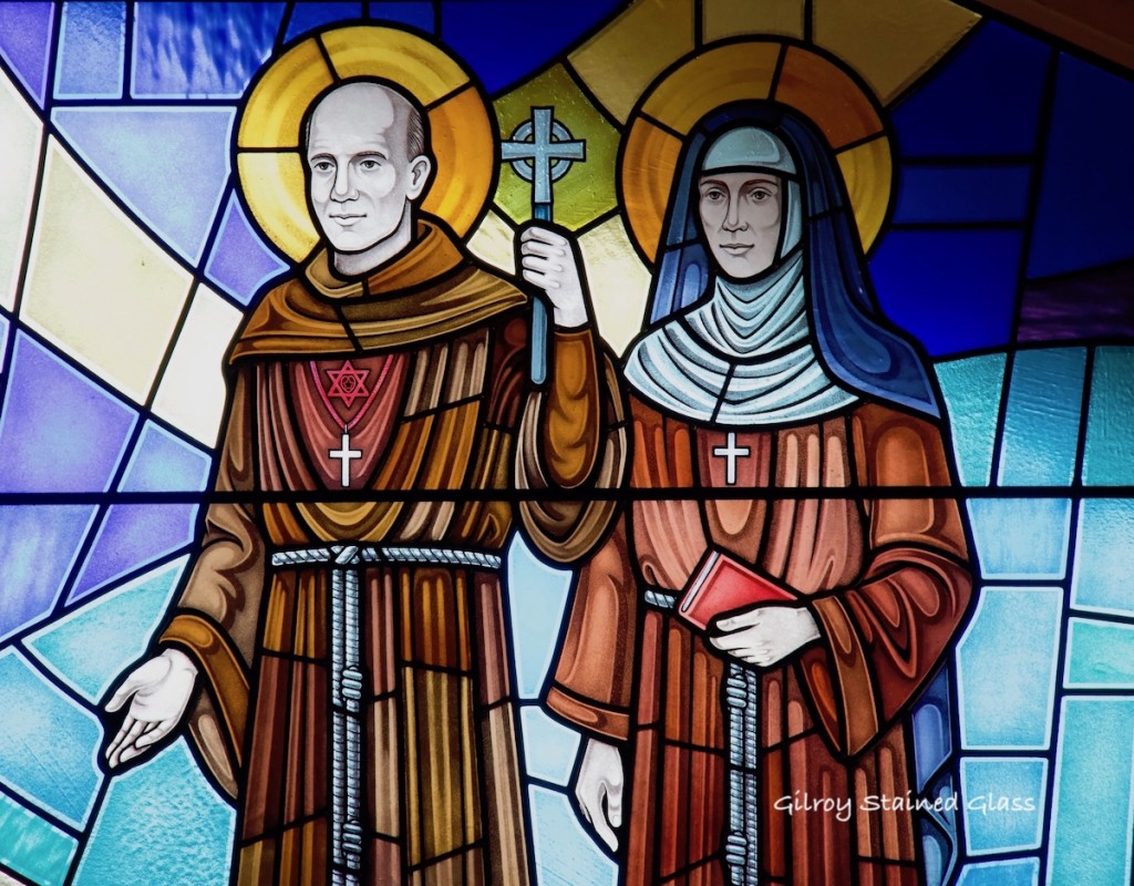 Fr Paul & Mother Lurana (detail) ©Gilroy Stained Glass