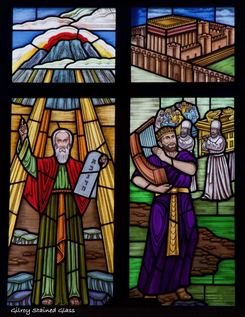 Moses & King David ©Gilroy Stained Glass